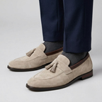 Lorenzo Tassel Suede Loafers