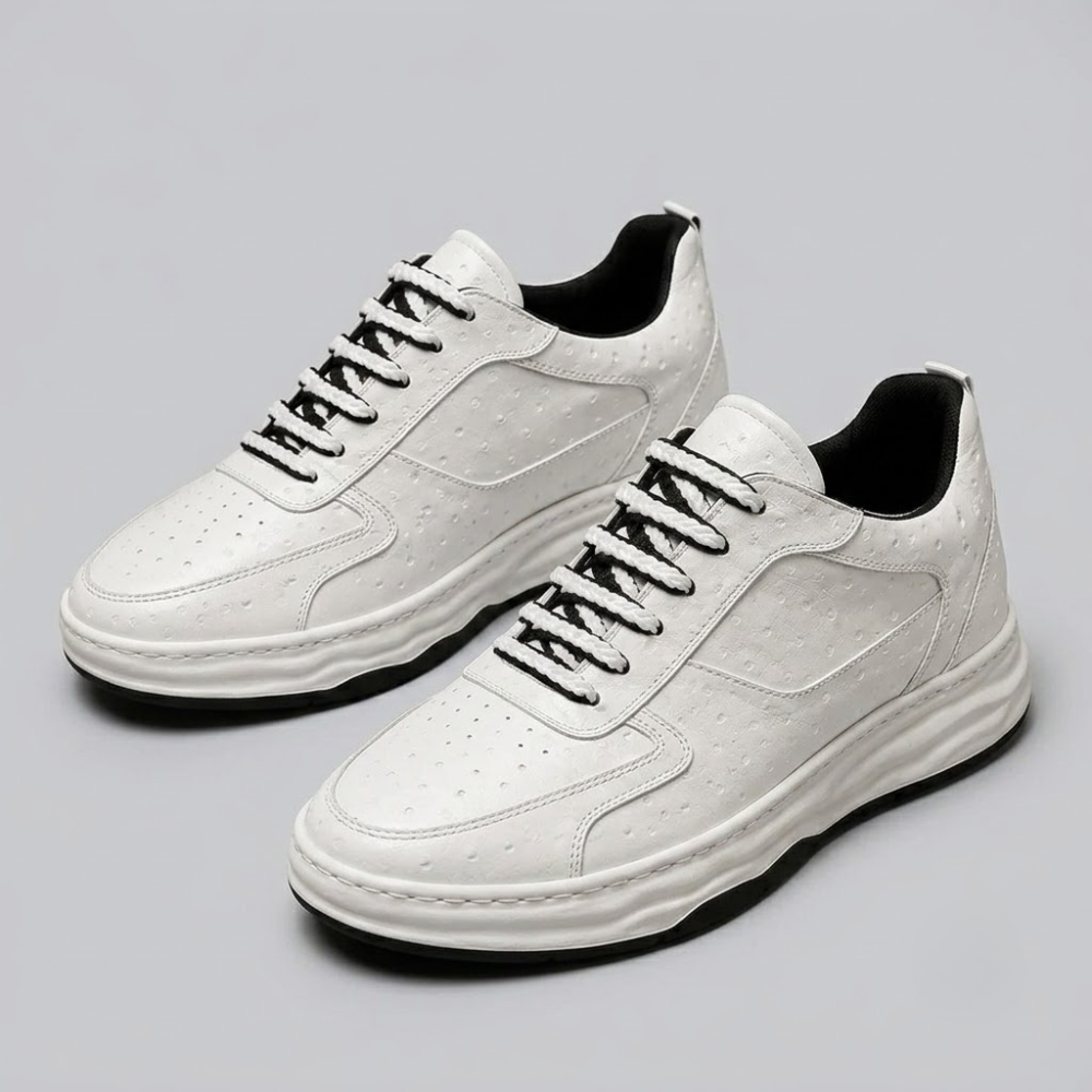 Marco Leather Lace-Up Sneakers