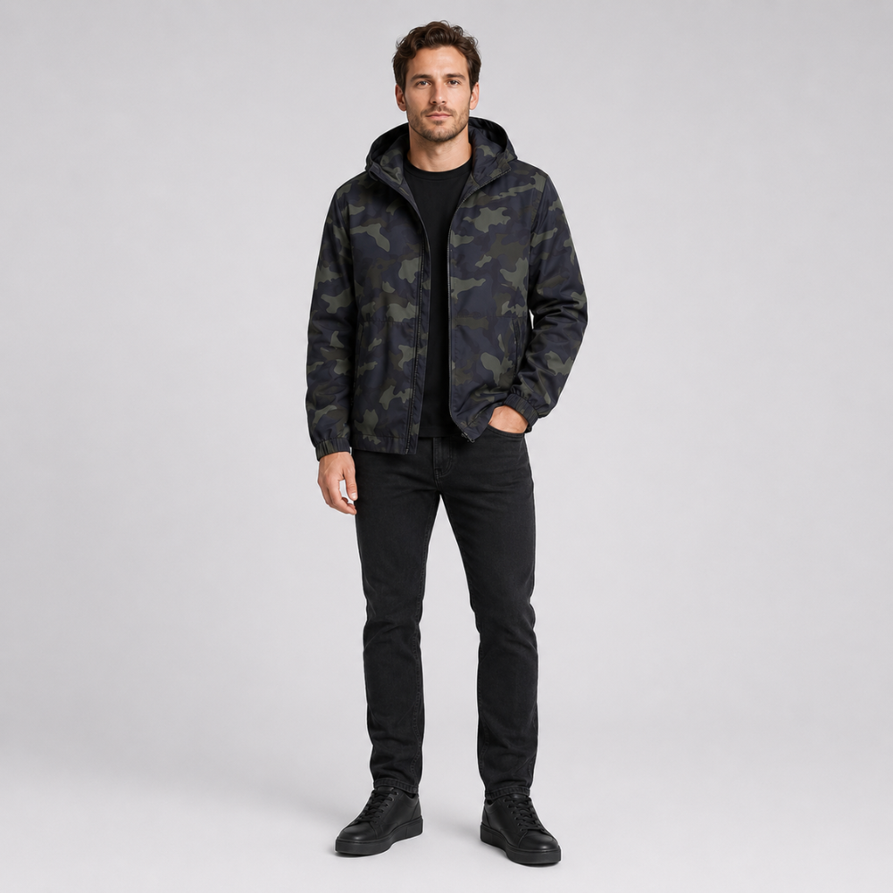 Nolan Camo Hooded Jacket