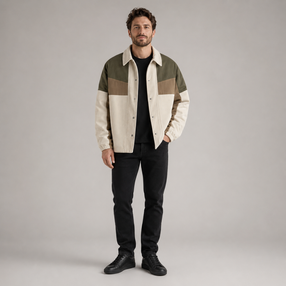 Felix Colorblock Corduroy Jacket