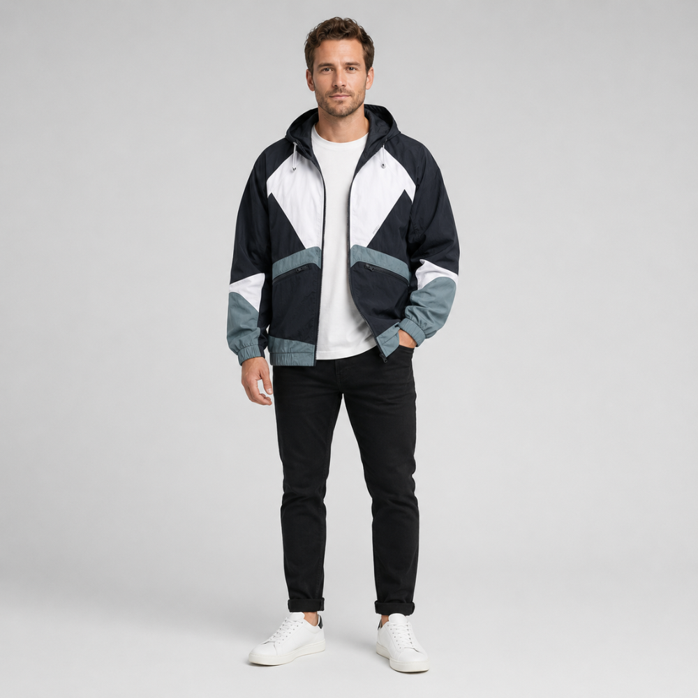 Ryder Geometric Windbreaker Jacket
