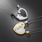 Luna Heart Cat Necklace