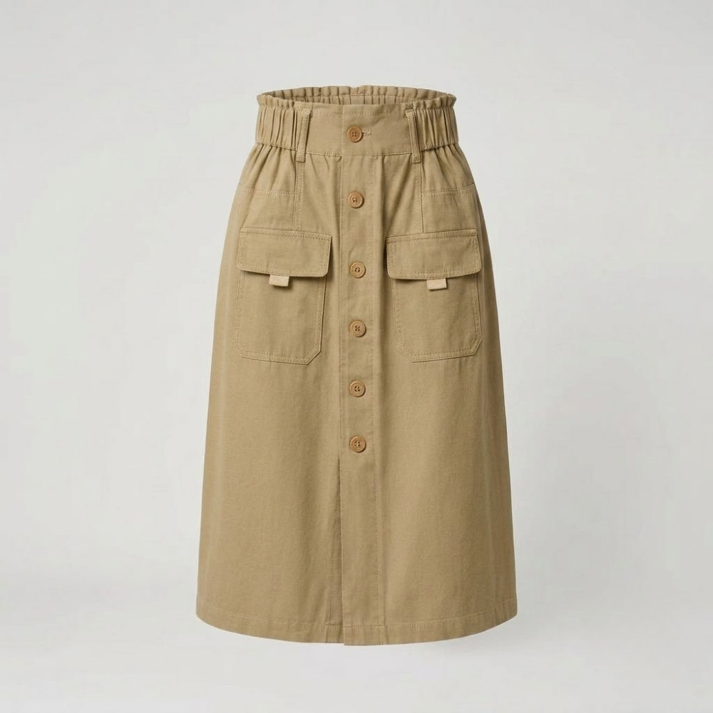 Eleanor Paperbag Midi Skirt
