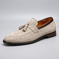 Lorenzo Tassel Suede Loafers