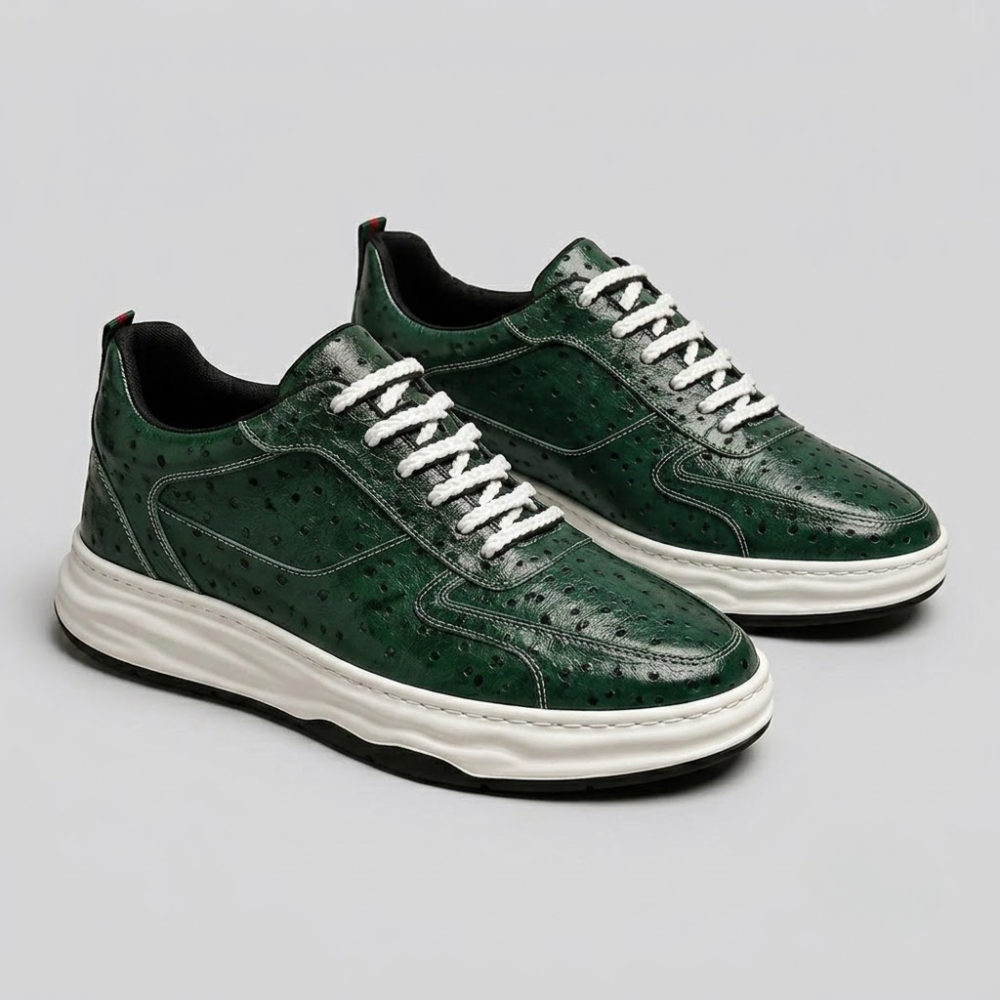 Marco Leather Lace-Up Sneakers
