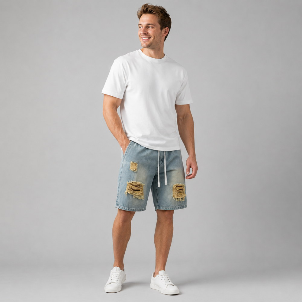 Ryder Distressed Denim Shorts