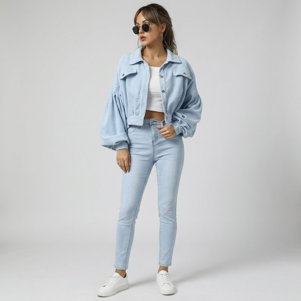 Ashbourne Cropped Corduroy Jacket