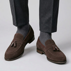 Lorenzo Tassel Suede Loafers