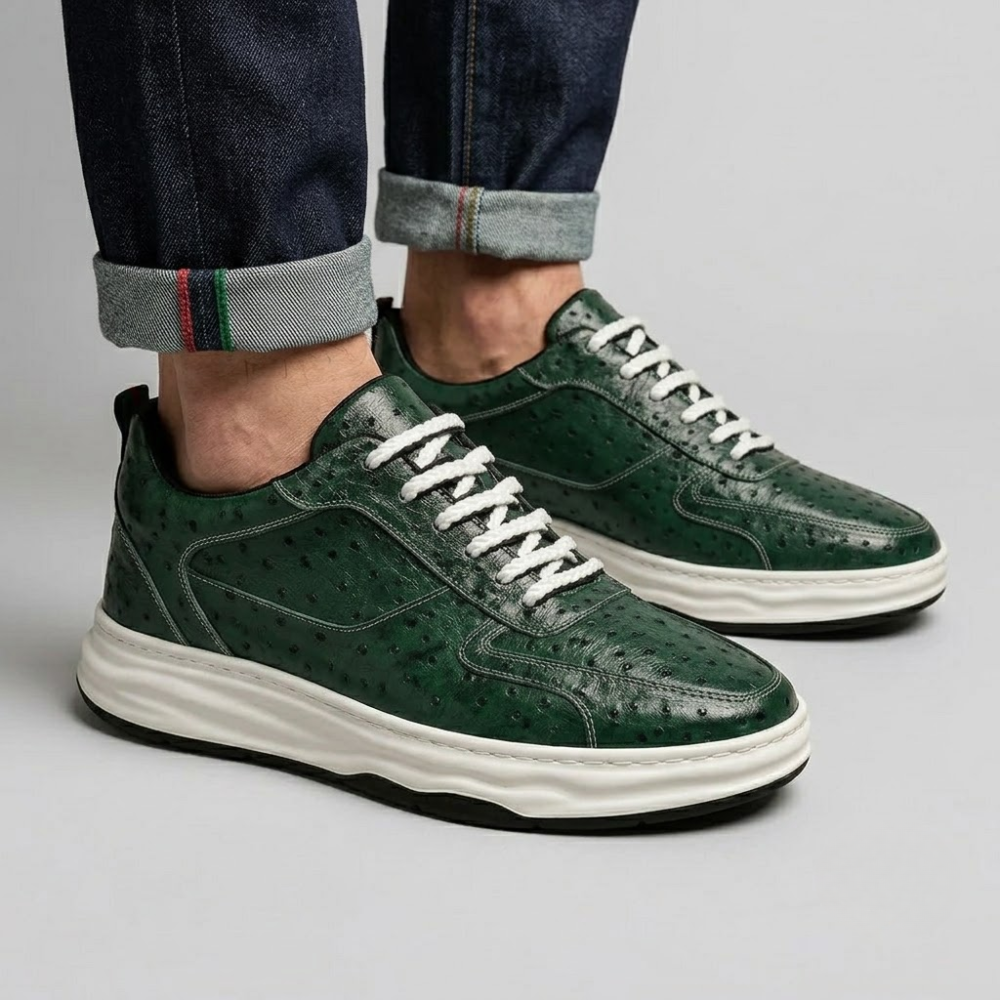 Marco Leather Lace-Up Sneakers