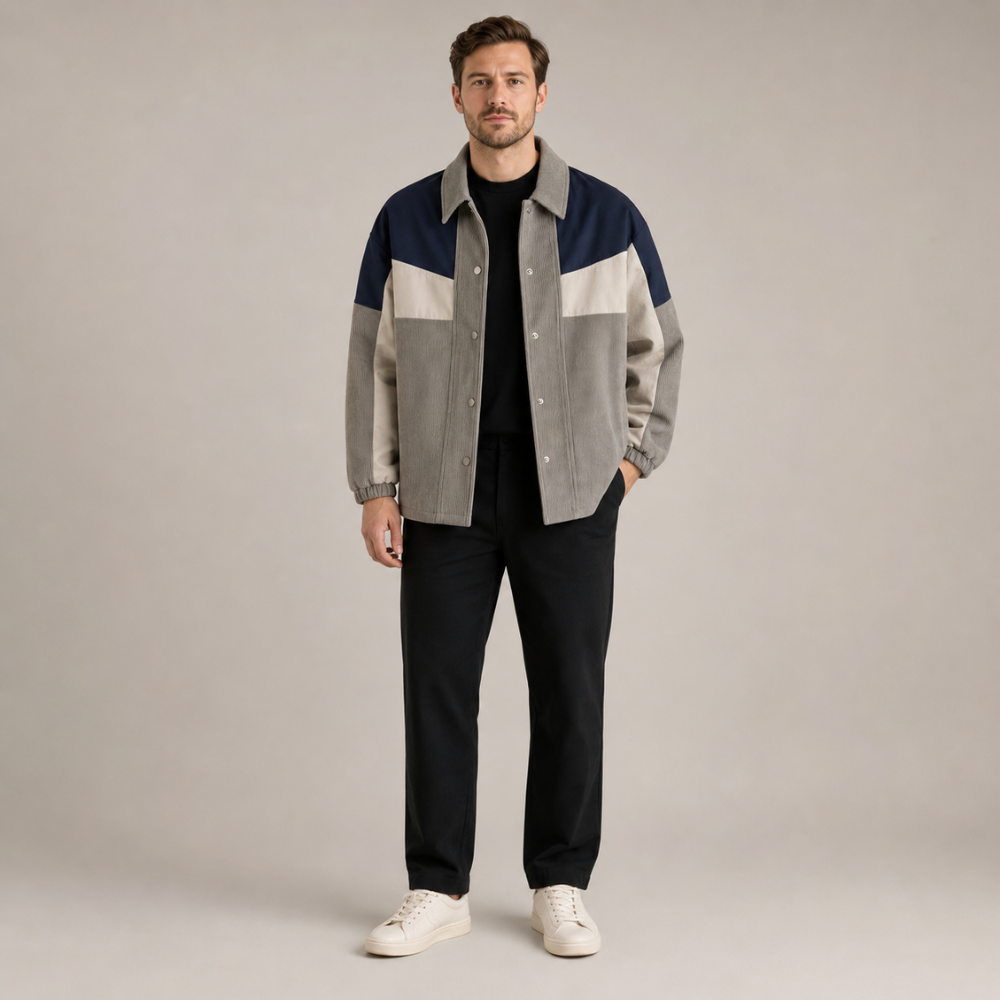 Felix Colorblock Corduroy Jacket