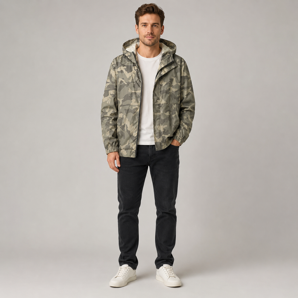 Nolan Camo Hooded Jacket