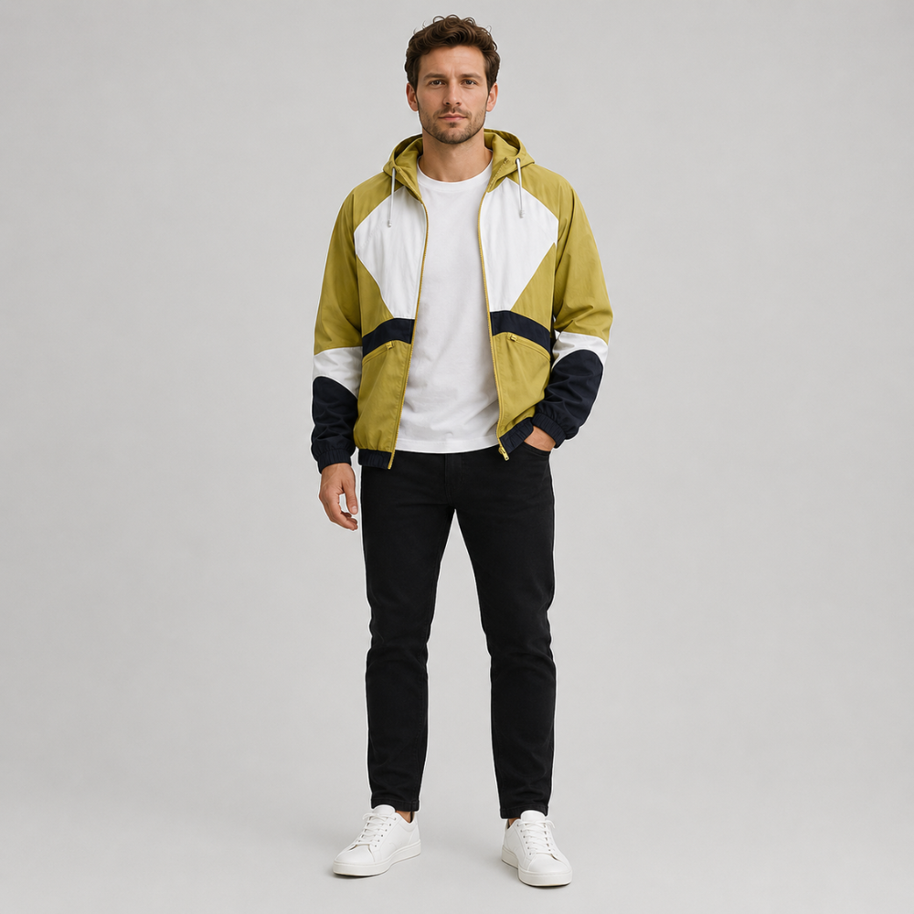 Ryder Geometric Windbreaker Jacket