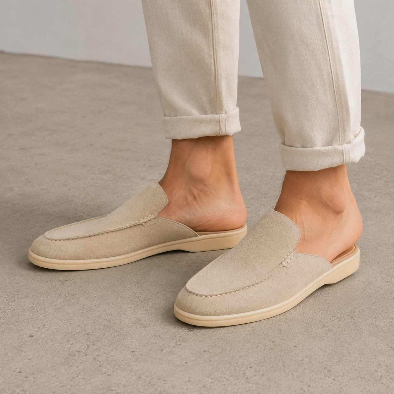 Enzo Suede Mule Loafer