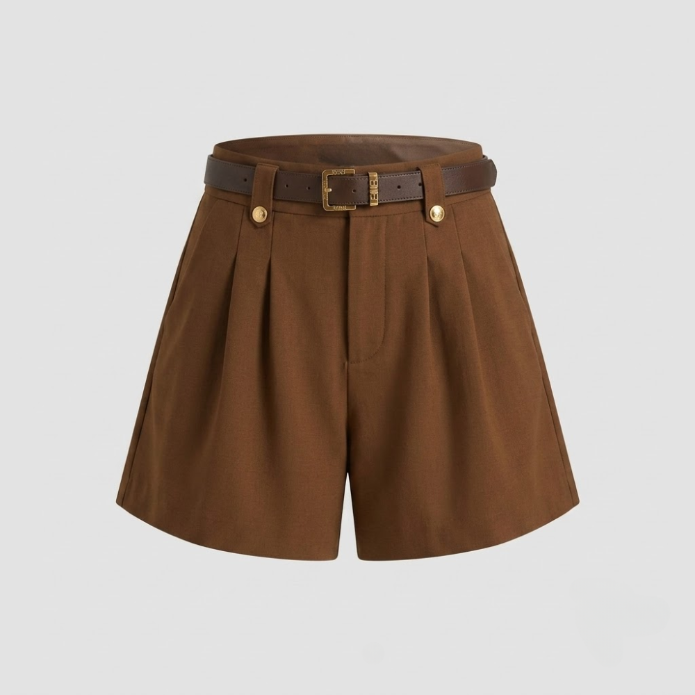 Charlotte Pleated Tailored Shorts