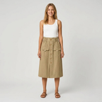Eleanor Paperbag Midi Skirt