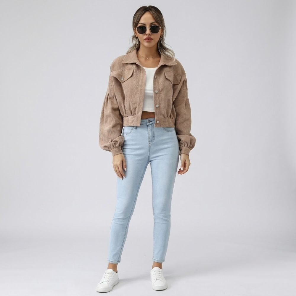 Ashbourne Cropped Corduroy Jacket