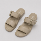 Amelia Buckle Slide Sandals