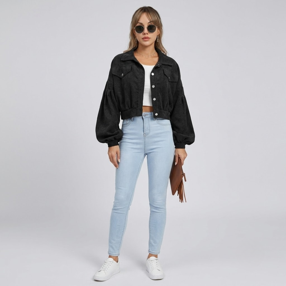 Ashbourne Cropped Corduroy Jacket