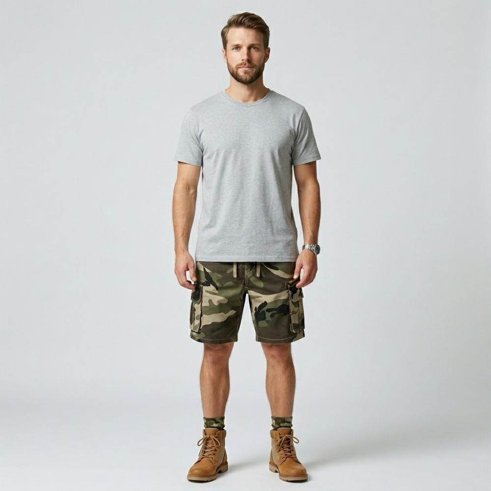 Ridgeway Camo Cargo Shorts