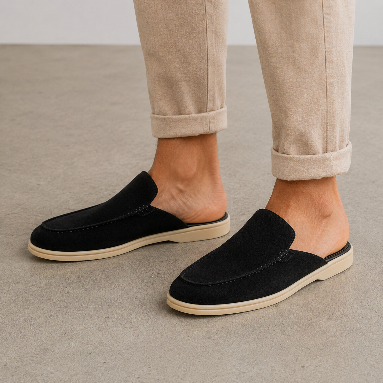 Enzo Suede Mule Loafer