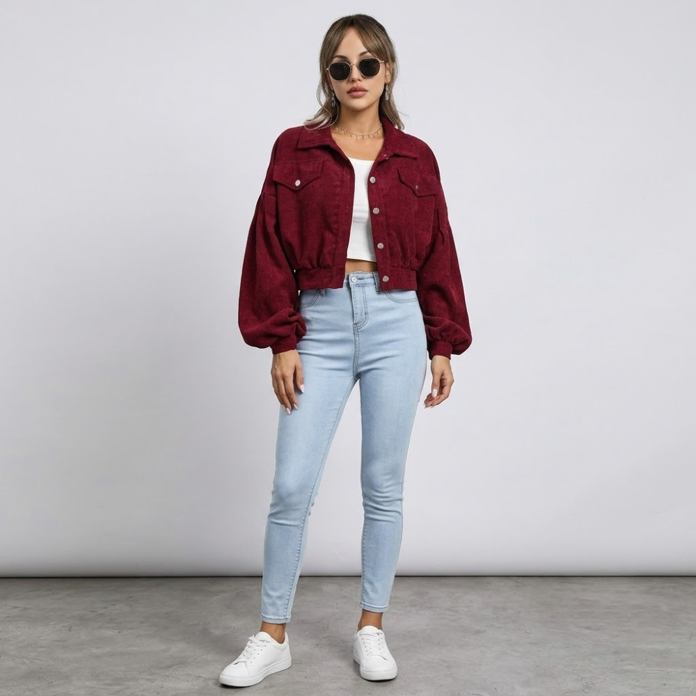 Ashbourne Cropped Corduroy Jacket