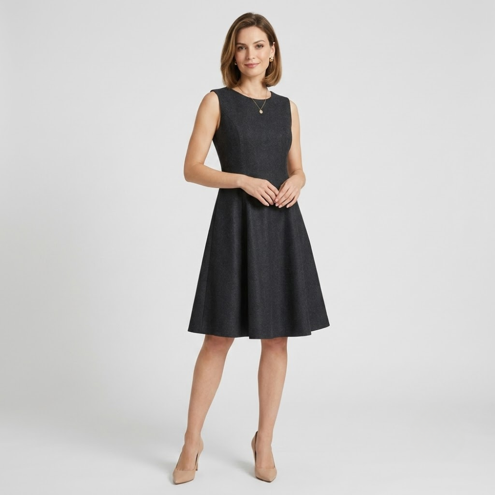 Abigail Fit & Flare Midi Dress
