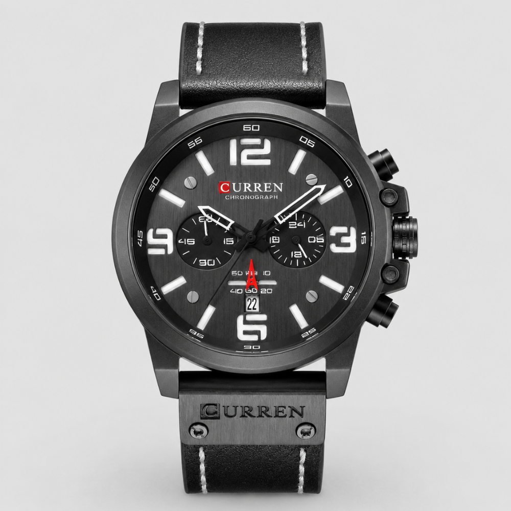 Adrian Chronograph Leather Watch