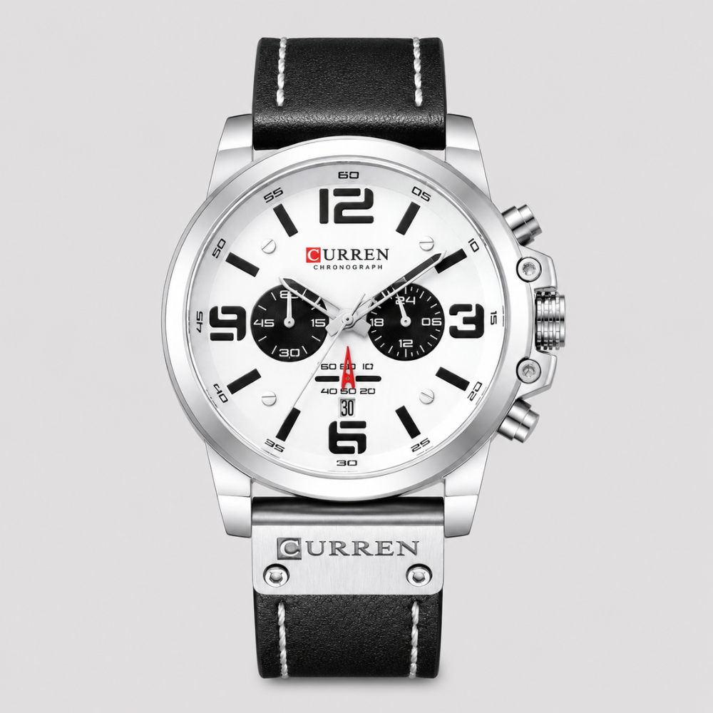 Adrian Chronograph Leather Watch