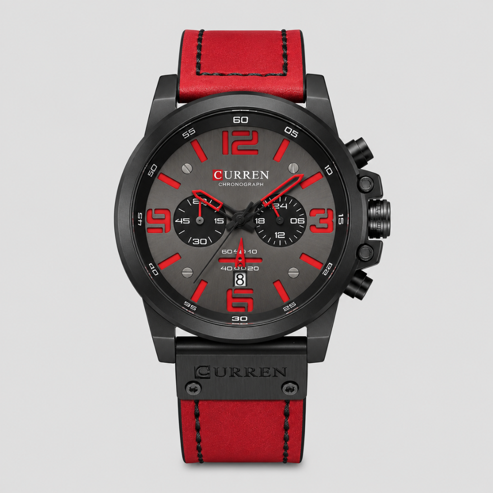 Adrian Chronograph Leather Watch