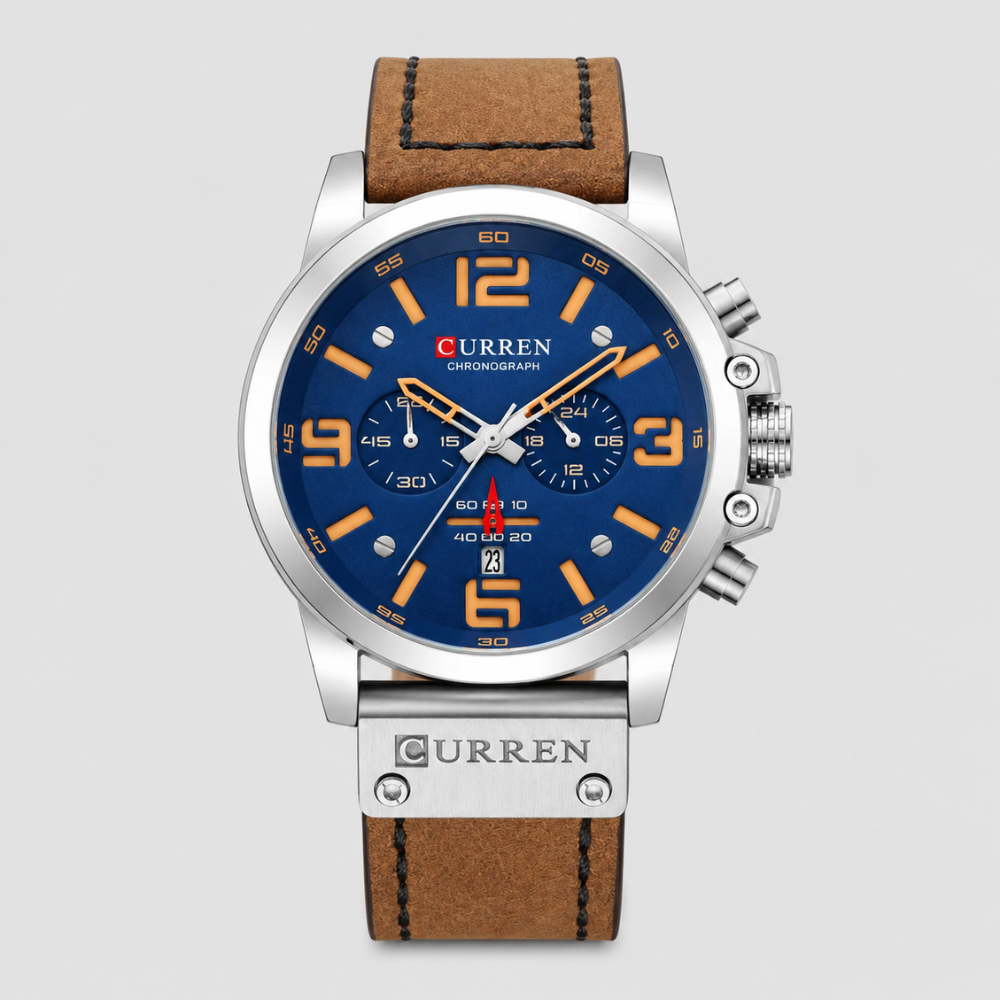 Adrian Chronograph Leather Watch