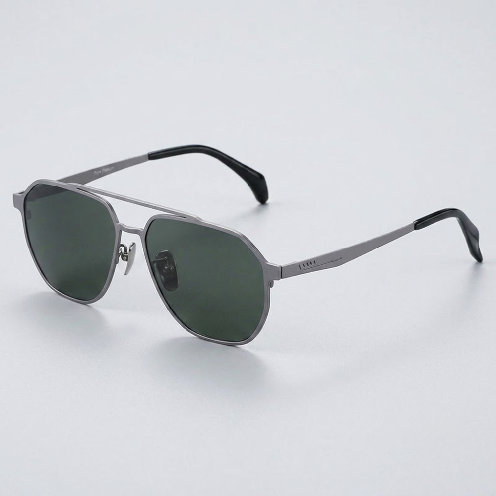Adrian Titanium Aviator Sunglasses