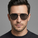 Adrian Titanium Aviator Sunglasses