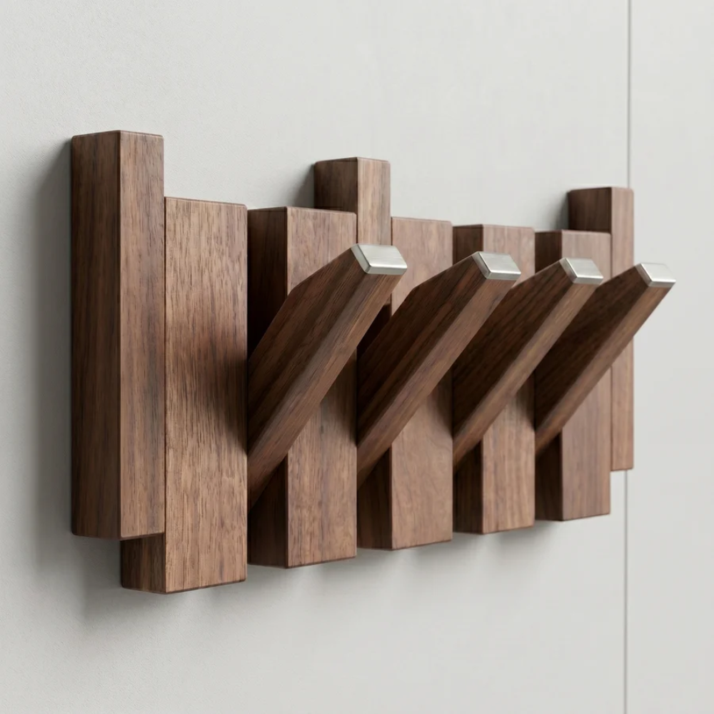 Alden Wooden Piano Coat Rack