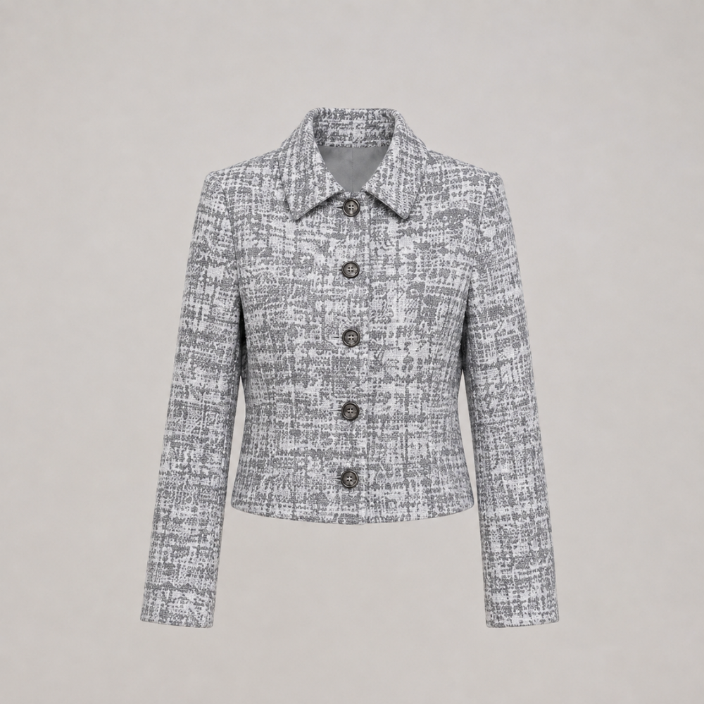 Amelia | Tweed Blazer & Wide-Leg Pants Set