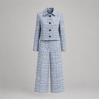 Amelia | Tweed Blazer & Wide-Leg Pants Set