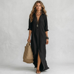 Andie Button Front Maxi Dress