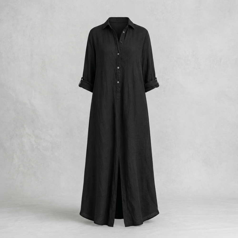 Andie Button Front Maxi Dress