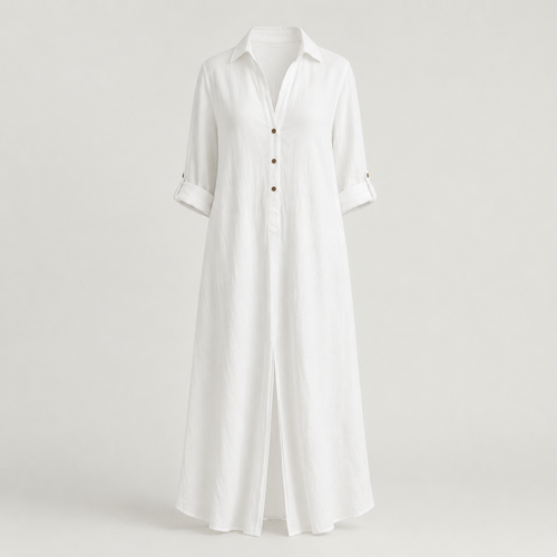 Andie Button Front Maxi Dress