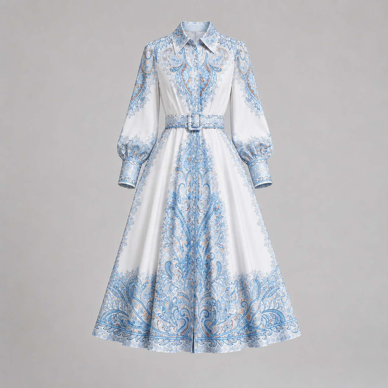Arabella Floral Belted Midi Dress