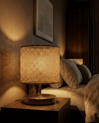 Giulio Amber Glass Table Lamp