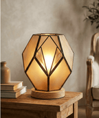 Matteo Amber Glass Table Lamp