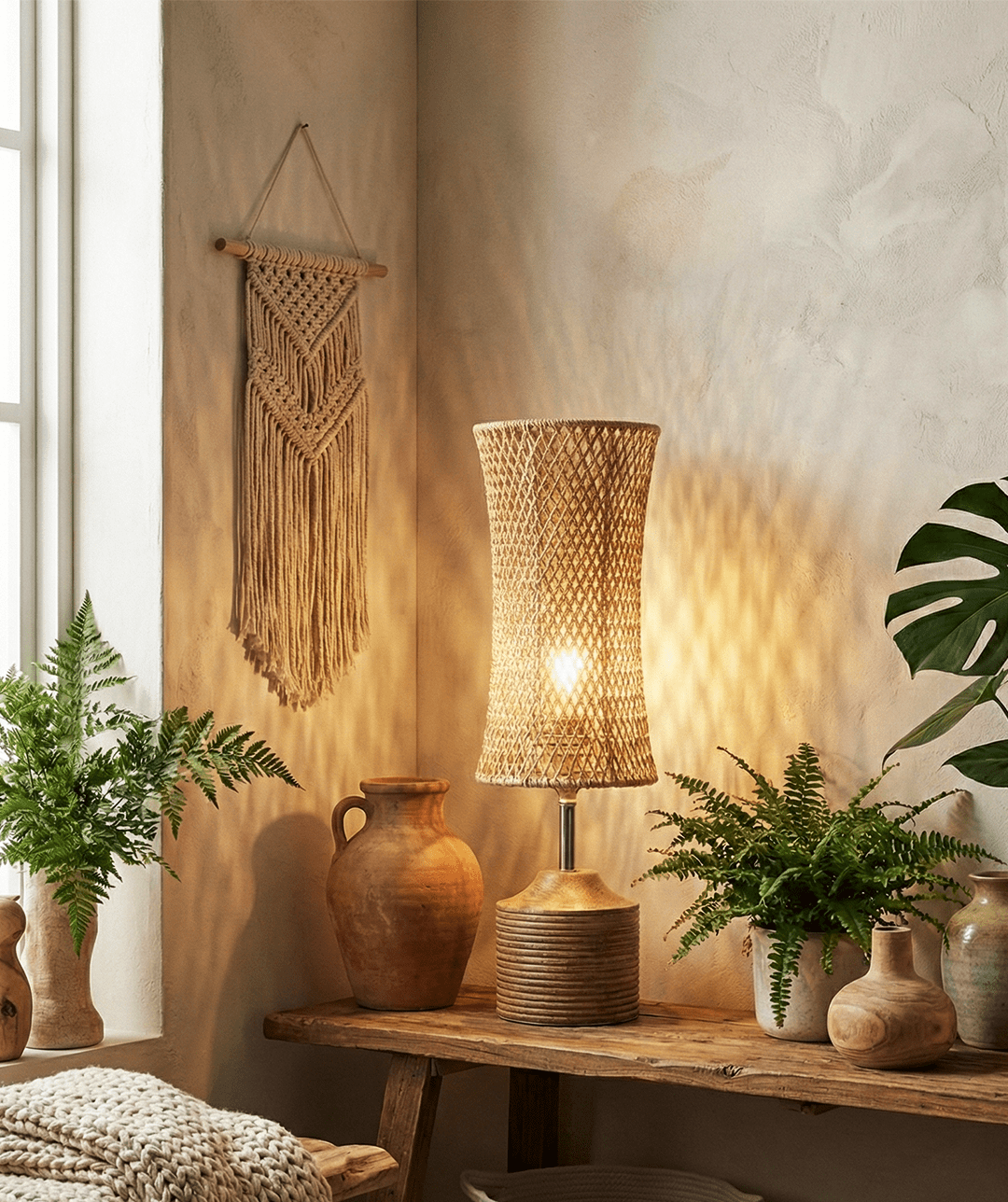 Paolo Woven Table Lamp