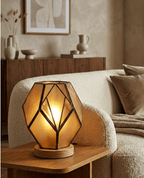Matteo Amber Glass Table Lamp