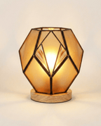 Matteo Amber Glass Table Lamp