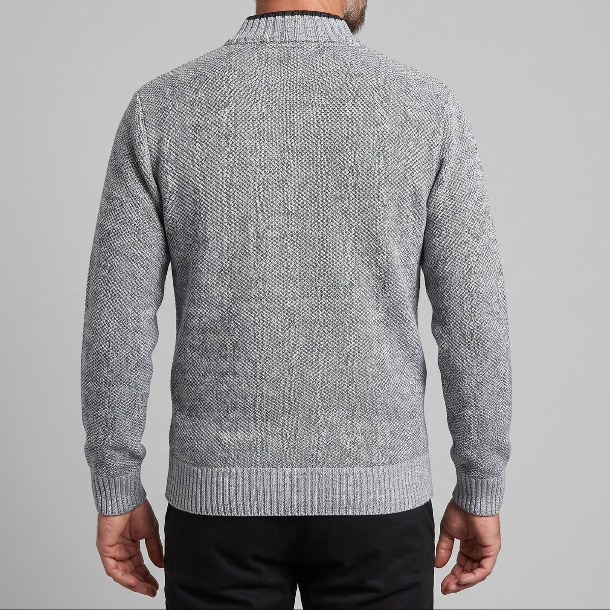 Arthur | Men's Button-Front V-Neck Cardigan with Patch Pockets