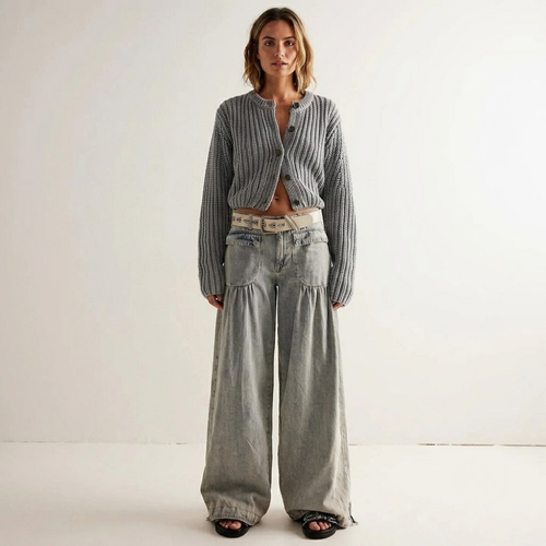 Aurora Wide Leg Denim Jeans