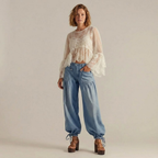 Aurora Wide Leg Denim Jeans