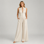 Caelia Pleated Wide Leg Jumpsuit