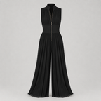 Caelia Pleated Wide Leg Jumpsuit