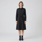 Camille Belted Shirt Midi Dress